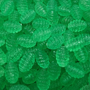 4 oz ~350 Pcs Transparent Beehive Shape 12mm x 8mm Plastic Craft Beads Vintage Hong Kong