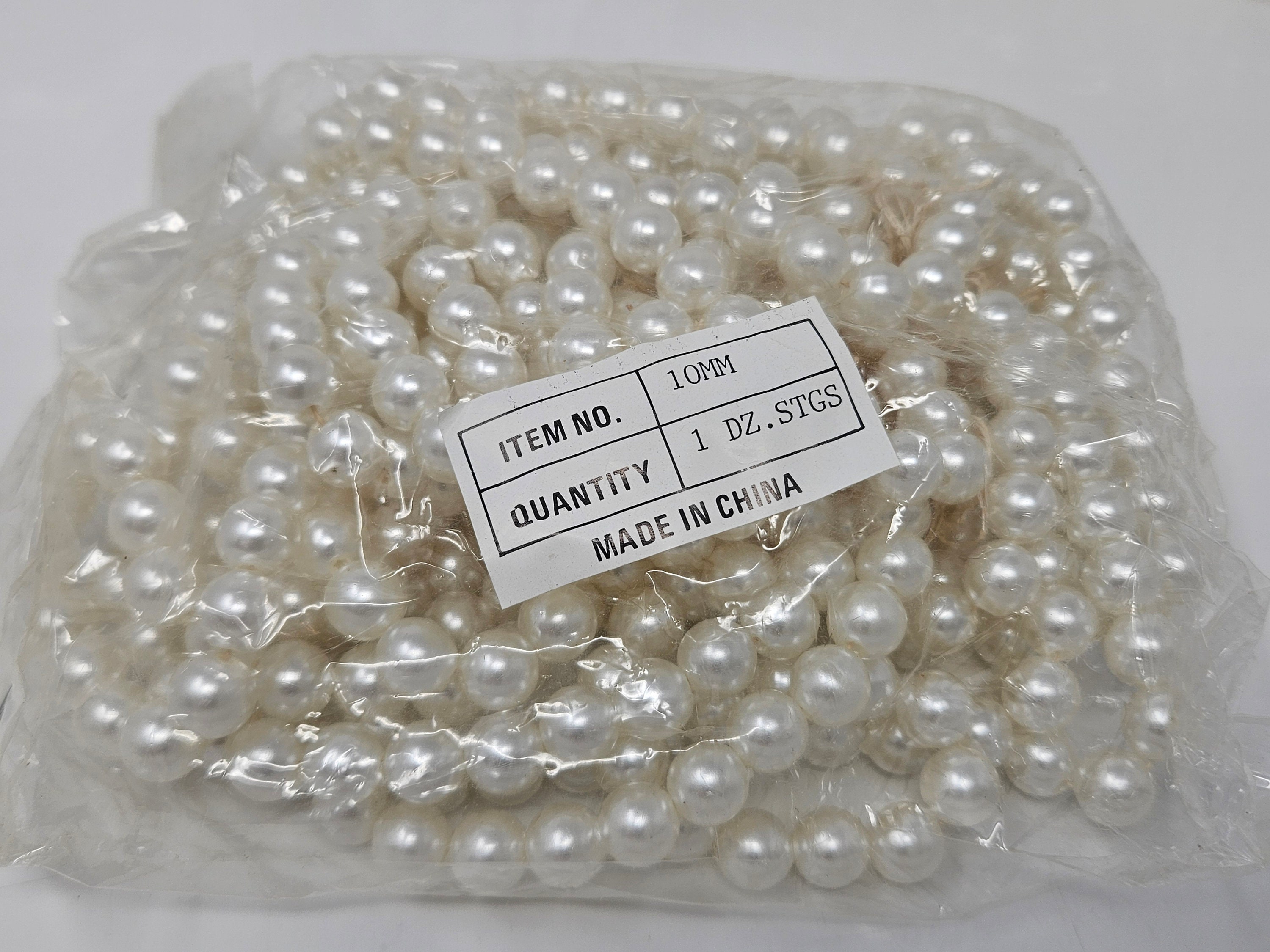 Lot De 1000 Perles Connecteurs Plastique Vintage Noir Et Blanc - Fabriqué En France - Occasion