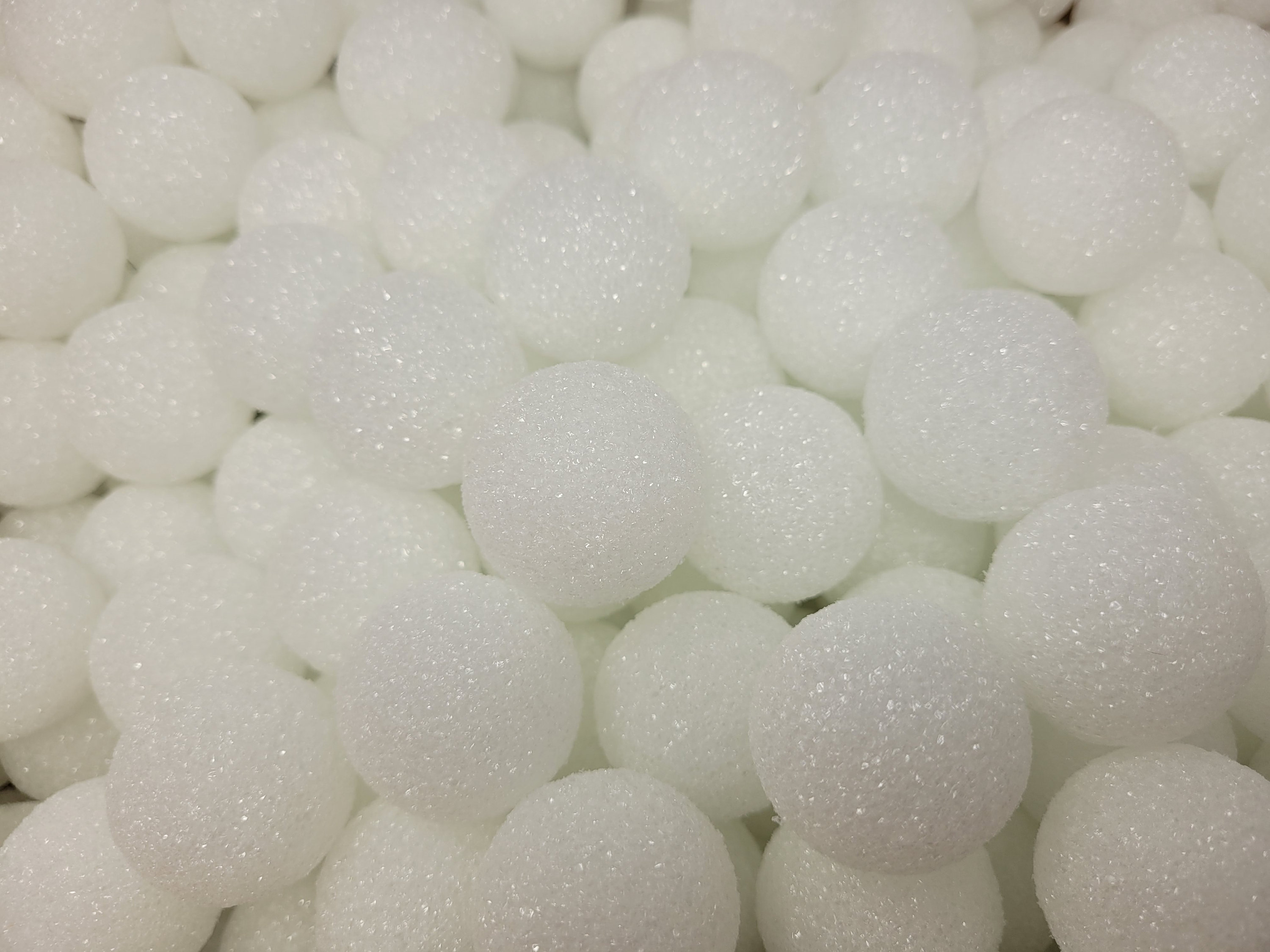 Crafare 24pc 4 Inch White Styrofoam Balls for Spring Crafts Making Handmade  Smooth Foam Ball for School Projects