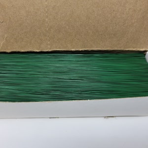MIDSTATES 24 Gauge 9&quot; Inch Green Metal Florist Floral Craft Wire 12lb Bulk Case