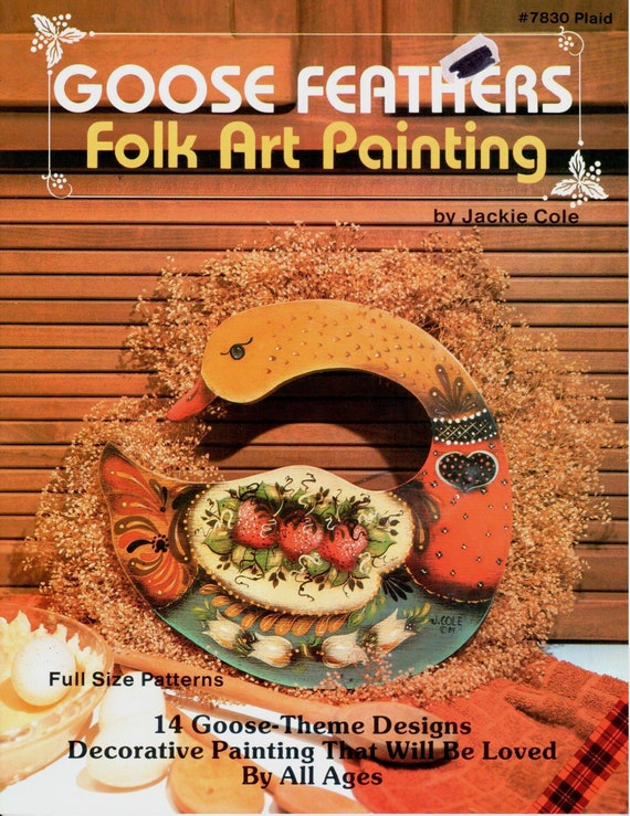 Goose Feathers Folk Art Decorative Tole Painting Country Geese Patterns Craft Book