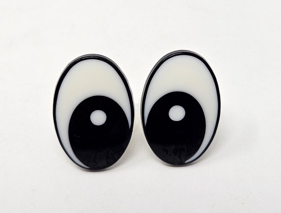 Yeux De Sécurité En Plastique : Yeux De Sécurité Ovales En Plastique Noir Et Pour Poupée