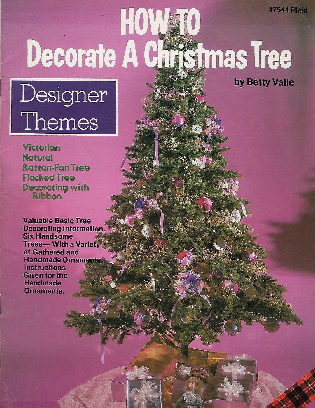 How to Decorate A Christmas Tree Designer Themes Vintage Craft Book Etsy