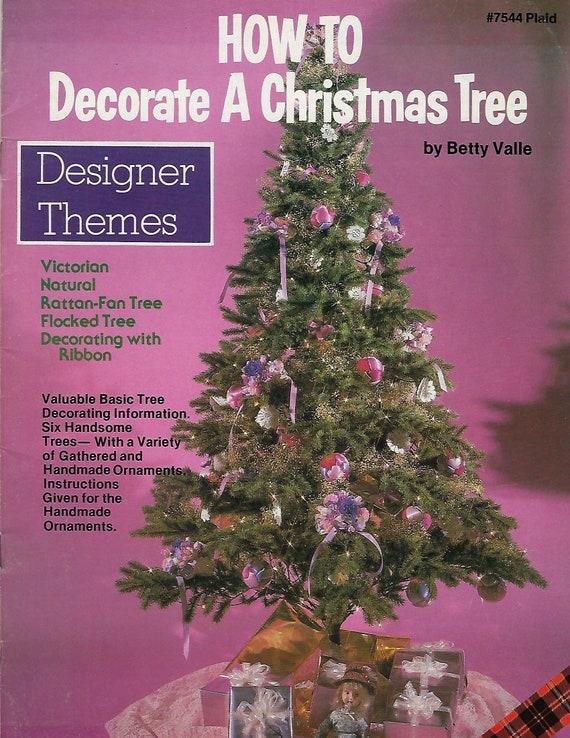 How To Decorate A Christmas Tree Designer Themes Vintage Craft Etsy