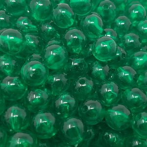 Pack of 500 Clear Transparent Bubble Beads Plastic Craft Pearls 10mm Round Smooth