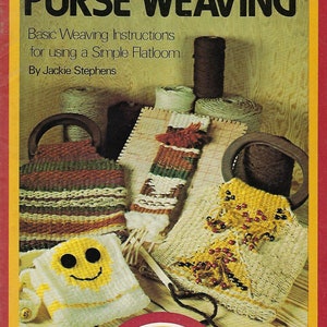 The Ins and Outs of Purse Weaving Patterns Instructions Craft Book Vintage