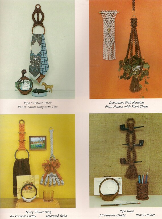 Craft Book #GM2 Macrame with a Purpose Vintage Paper Holder Pattern