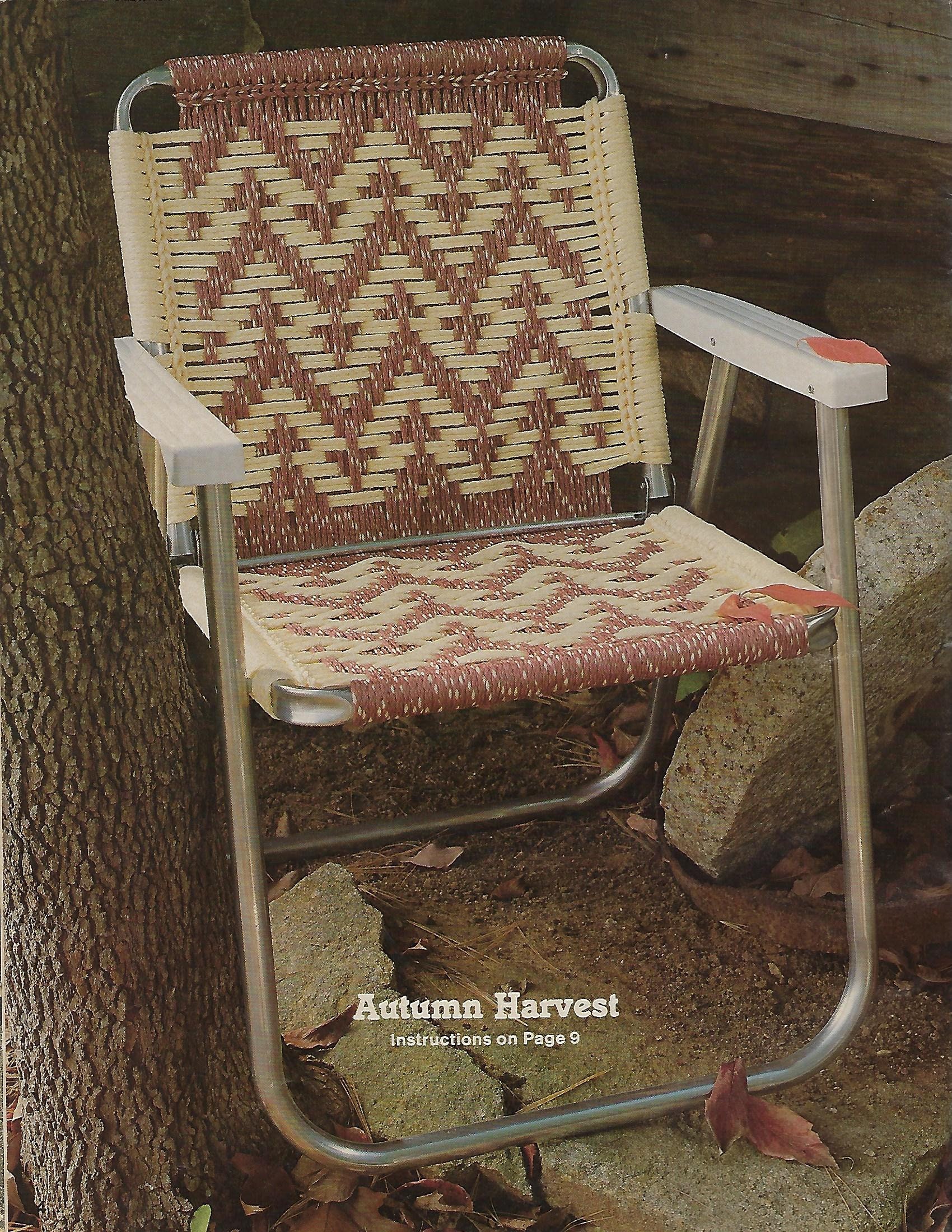 PDF ONLY Patio Chair Favorites Lawn Chair Weaving Downloadable Etsy