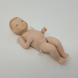 New Vintage Zim&#39;s 5 inch White Porcelain Jointed Baby Doll Parts 6-piece Set Craft Doll Making Supplies