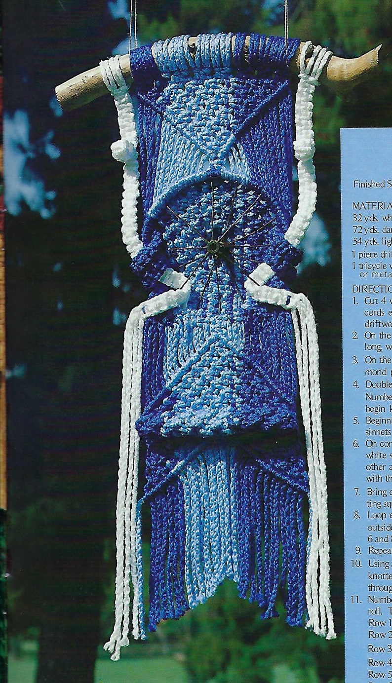 PDF ONLY Macrame Wall Hangings Patterns Craft Book Etsy