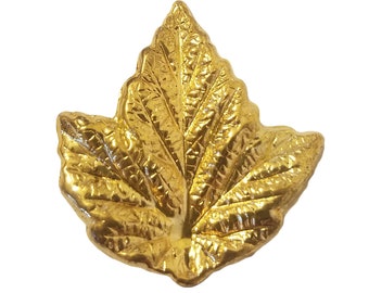 12 pcs vintage Gold Tone Metal Maple Leaf Stampings Leaves Jewelry Accents Charmes Embellishments Findings