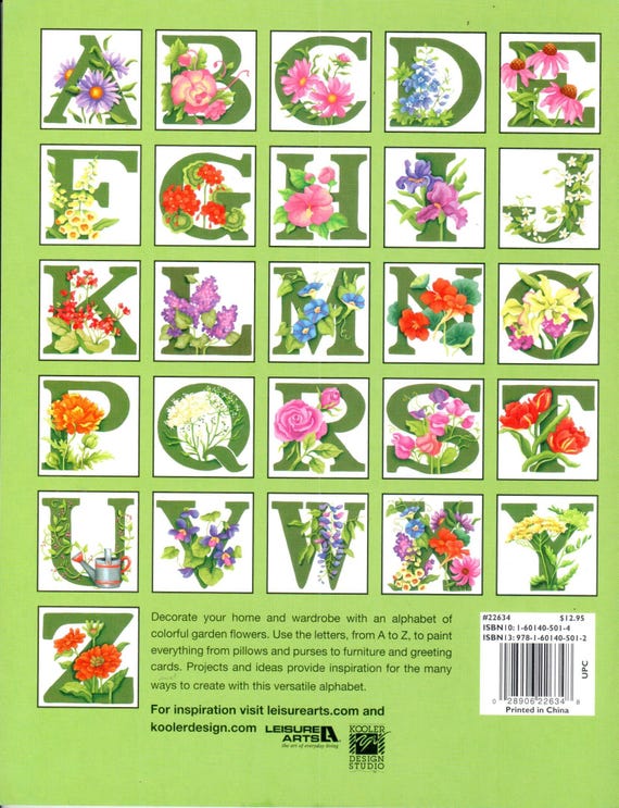 Paint A Garden Alphabet Nancy Rossi & Linda Gillum Decorative