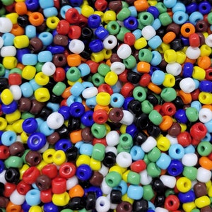 1,000 pcs Glass Size 6/0 Seed E Beads 4mm Rocaille for Jewelry Crafts