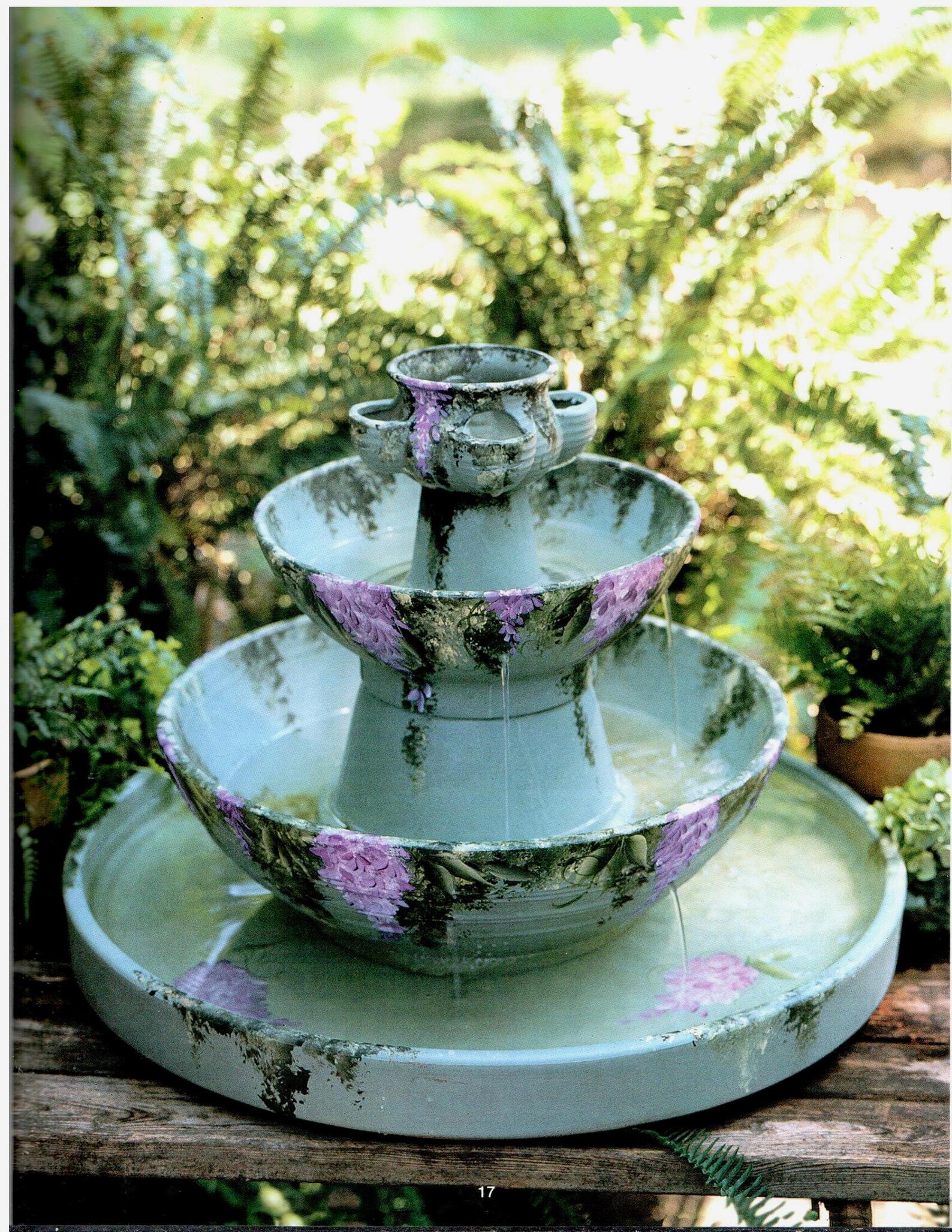 Fountains & Birdbaths Donna Dewberry Folk Art One Stroke Etsy