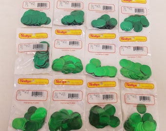 900 piezas Vintage Sulyn 20 mm Lentejuelas sueltas redondas para manualidades de costura