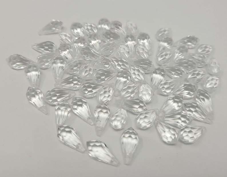 Pack of 50 Crystal Clear Acrylic Plastic 13mmx7mm Small Oval Etsy UK