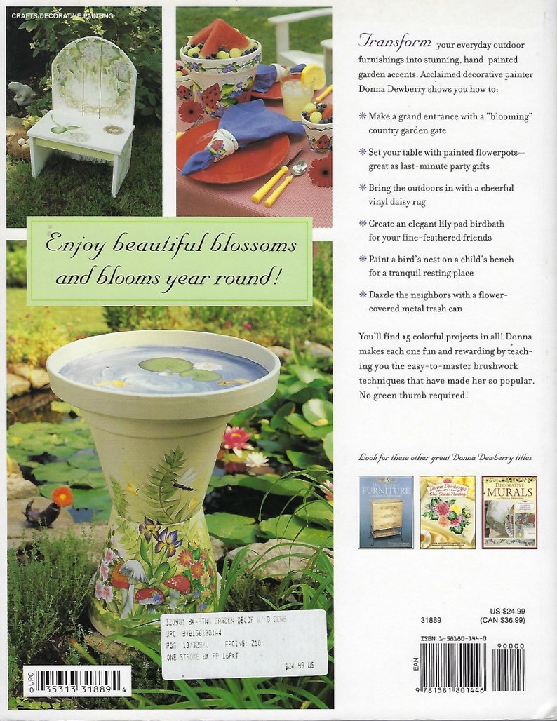 Painting Garden Decor with Donna Dewberry Decorative Painting Patterns Craft Book image 4