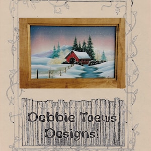 Winter Serenity Bridge Debbie Toews Decorative Painting Pattern Packet