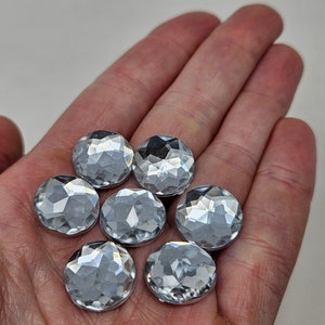 12mm 200pcs AB Colour Jewel Gems Round Flat Back Rhinestones, Reticulated Cir