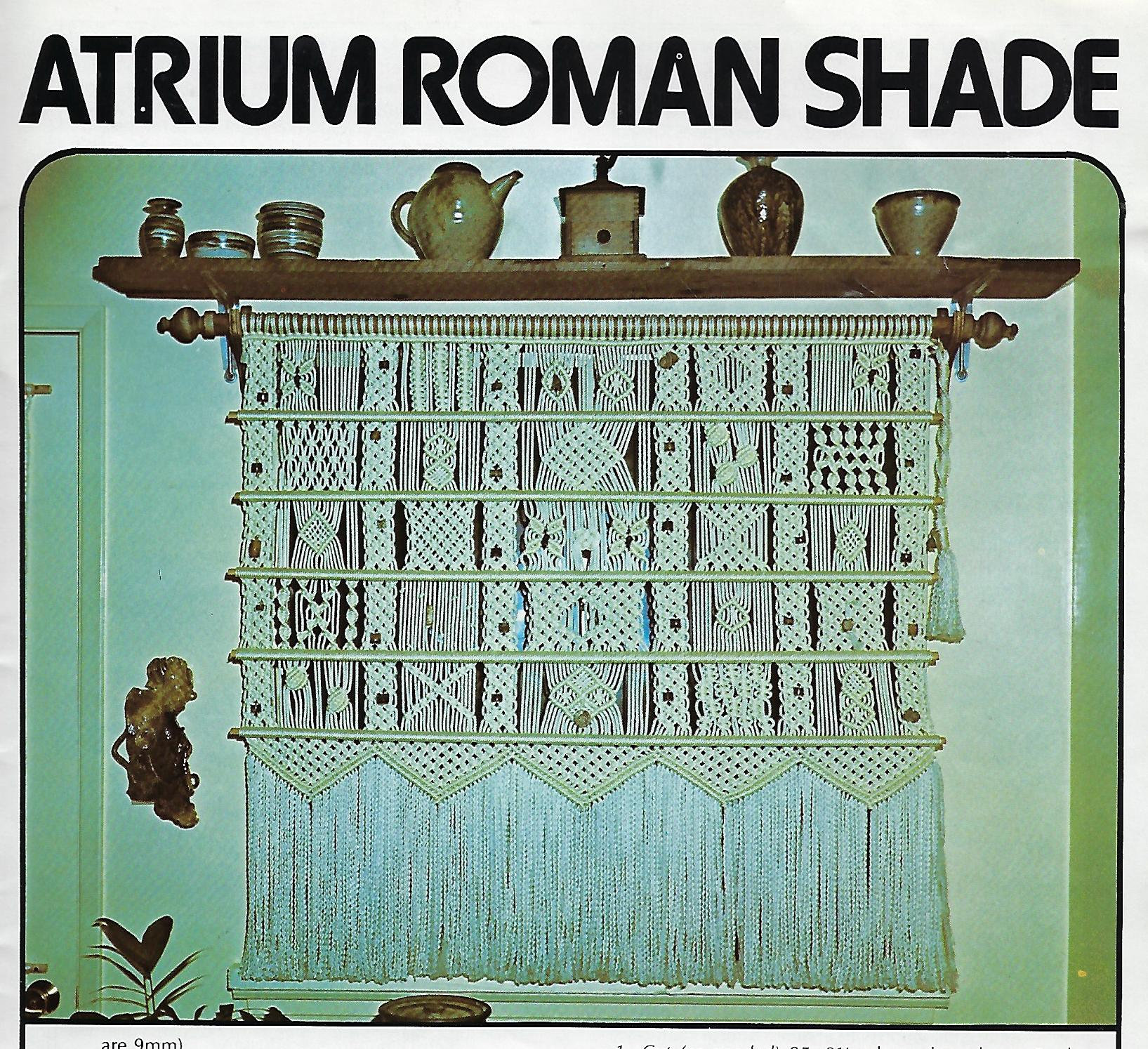 PDF ONLY Macrame Window Dressings Curtains Drapes Valances Patterns ...