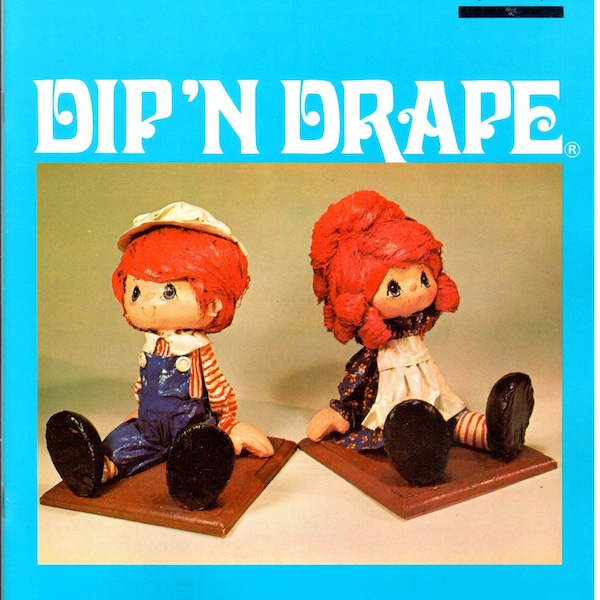 Creating with Dip 'N Drape Fabric Mache Draping Sculpture Instructions Vintage Craft Pattern Book