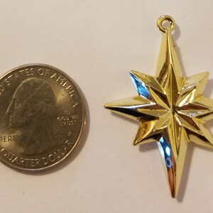 20 Pcs North Star Gold Plastic Charms Christmas Ornament Craft - Etsy