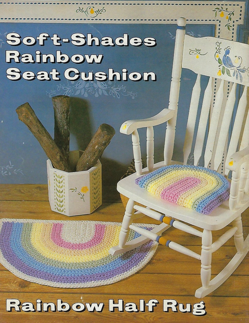 Crochet a Rainbow Using Macrame Knitted Cord Rug Placemat & Etsy