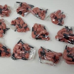Lot of 144 pcs Vintage Dollhouse Miniature 2&quot; Plastic Tobacco Pipes Hong Kong