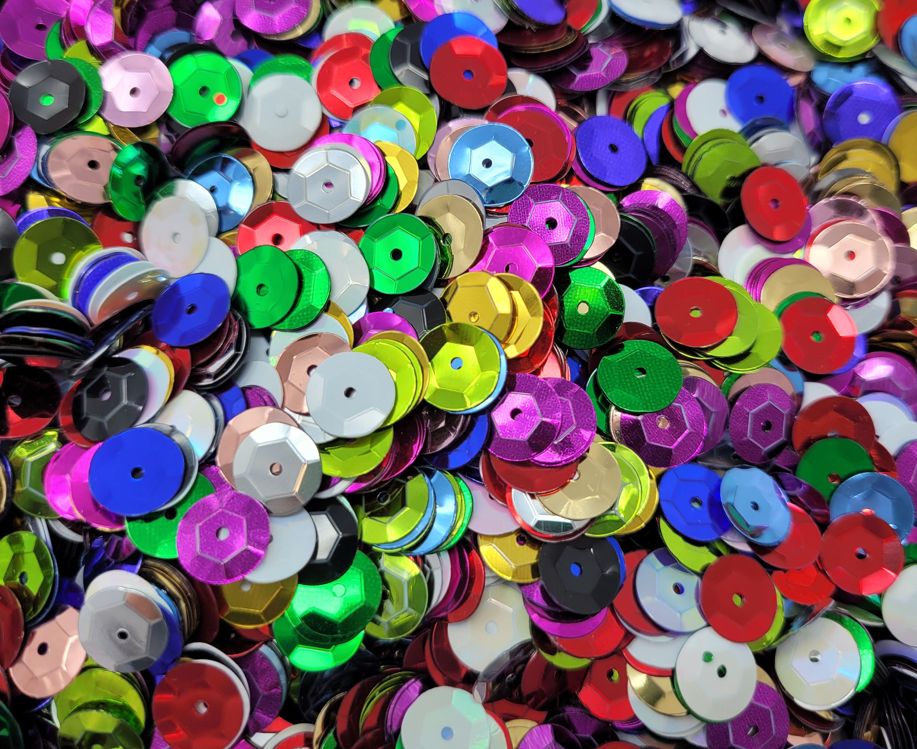 2000 pcs Bulk 8mm Round Cup Assorted Color Loose Sequins for Etsy