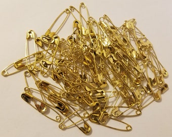 100 Stück Messing oder vernickelt Stahl 38mm 1-1/2" Sicherheitsnadeln Größe Nr. 2 Basting Pins für Quilten, Handwerk