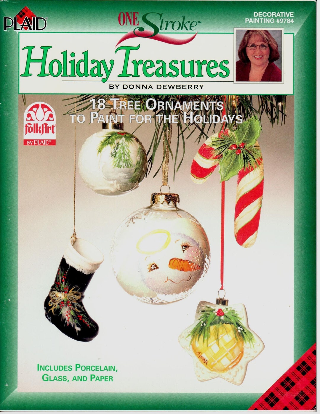 One Stroke Holiday Treasures Donna Dewberry Christmas Ornament