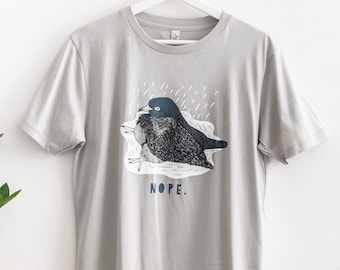 Unimpressed Pigeon T-Shirt Nope Day