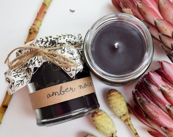 Hand Poured Candle 'Amber Noir' by Palamar Designs