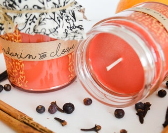 Mandarin & Clove Hand Poured Soy Candle