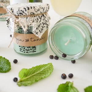 Hand Poured Candle &#39;Gin&Tonic&#39; Handcrafted Welsh Candles by Palamar Designs