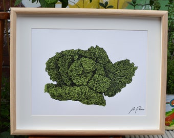 Cabbage Kitchen Print