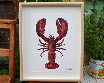 Lobster Screen Print