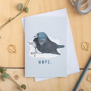 Nope Pigeon Card