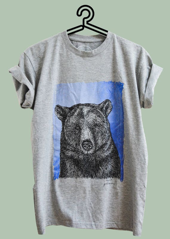 Bear Colour Changing Designer T-Shirt Silk Screen-Printed with | Etsy