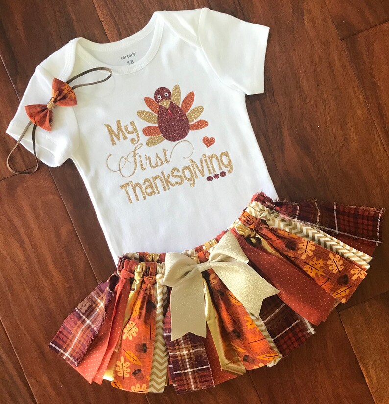 etsy baby girl thanksgiving outfit