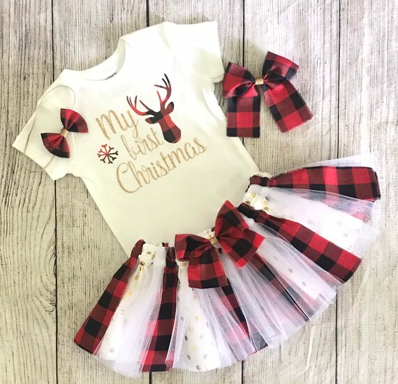 baby girl buffalo plaid