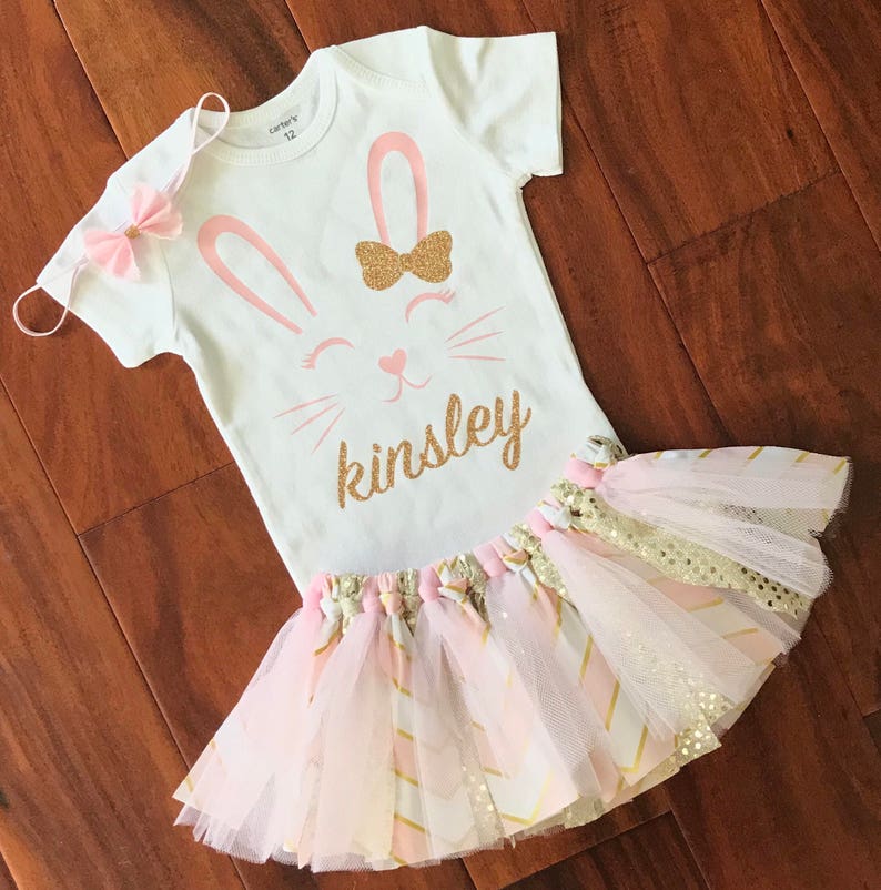 my first easter outfit baby girl