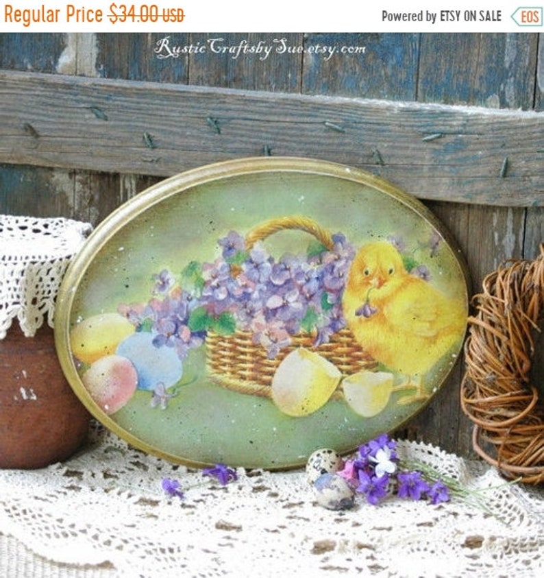 Moving Sale 70 Off Easter Wooden Sign Rustic Wall Decor Etsy