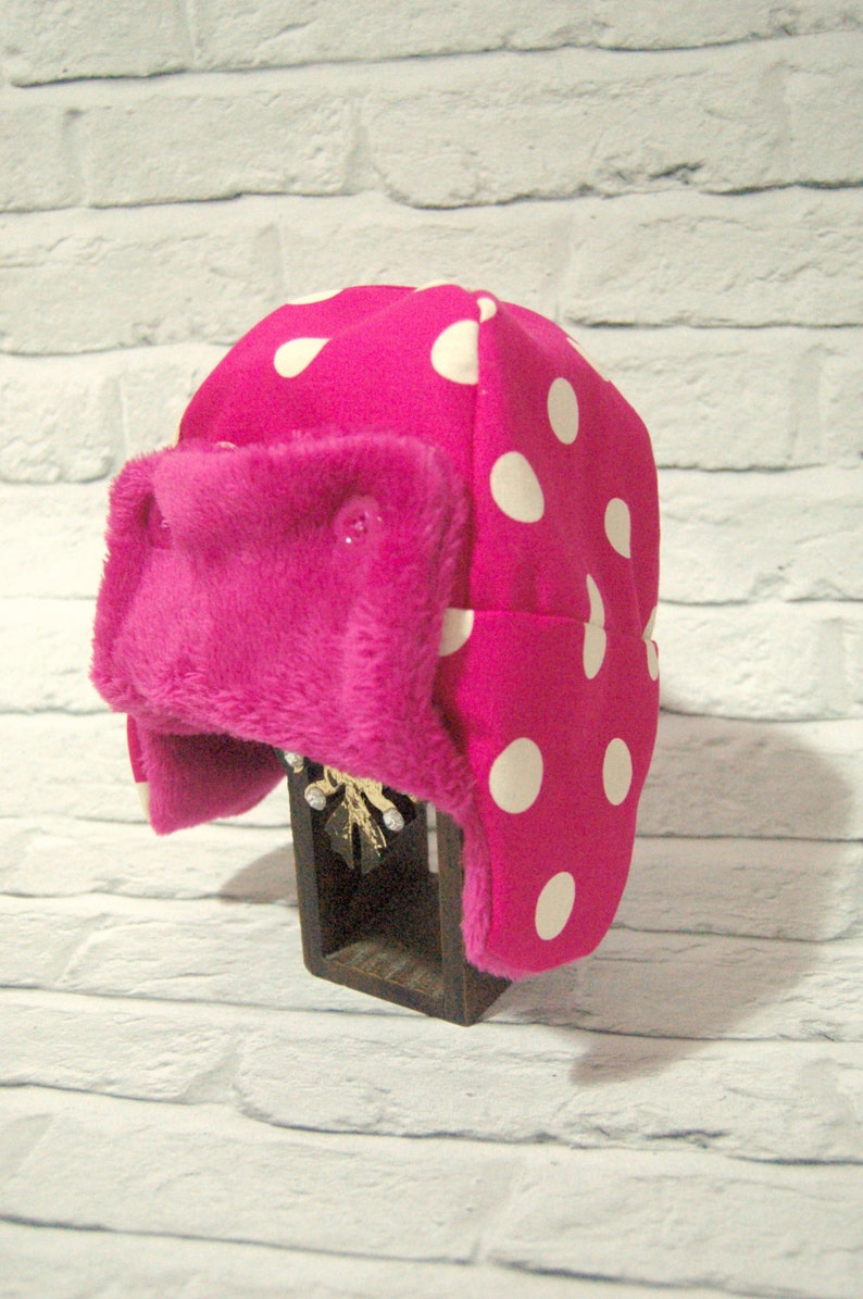 Girls trapper hat 35 years pink trapper hat pink hat Etsy