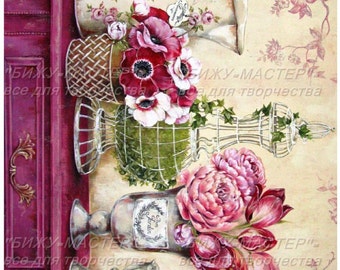 Rice paper decoupage #160754 napkin vintage Decoupage supplies craft