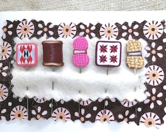 Épingles décoratives pour cadeau d’embellissement de coussin à épingles pour le quilting, cadeau de Noël pour les amateurs de tricot pour femme