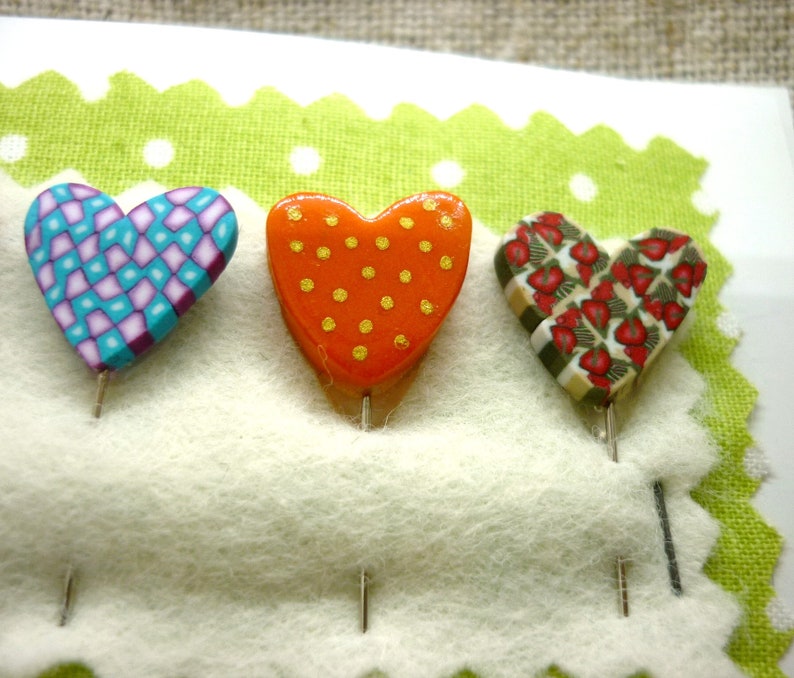 Hearts Decorative Pins for Cushion Sewing Quilting Pins Gift Etsy