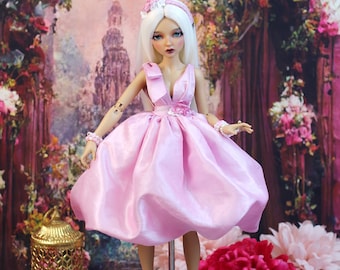 vestido para msd minifee - vestido rosa