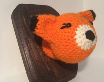 Amigurumi Crochet Taxidermy -  Red Fox