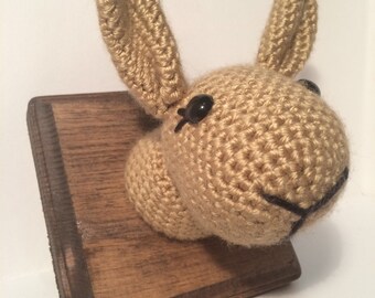 Amigurumi Crochet Taxidermy -  Rabbit